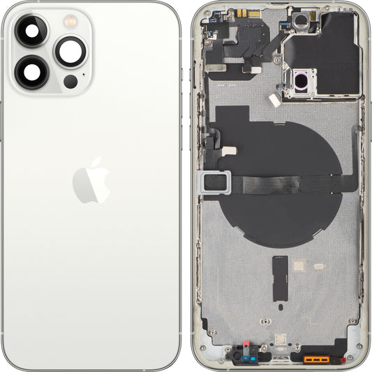 Apple iPhone 13 Pro Max Battery Cover, avec Middle Case, Silver, Swap