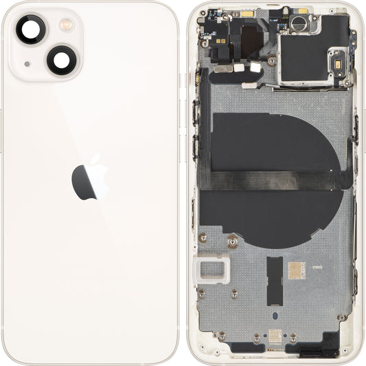 Apple iPhone 13 mini Battery Cover, avec demi-case, blanc (Starlight), Swap