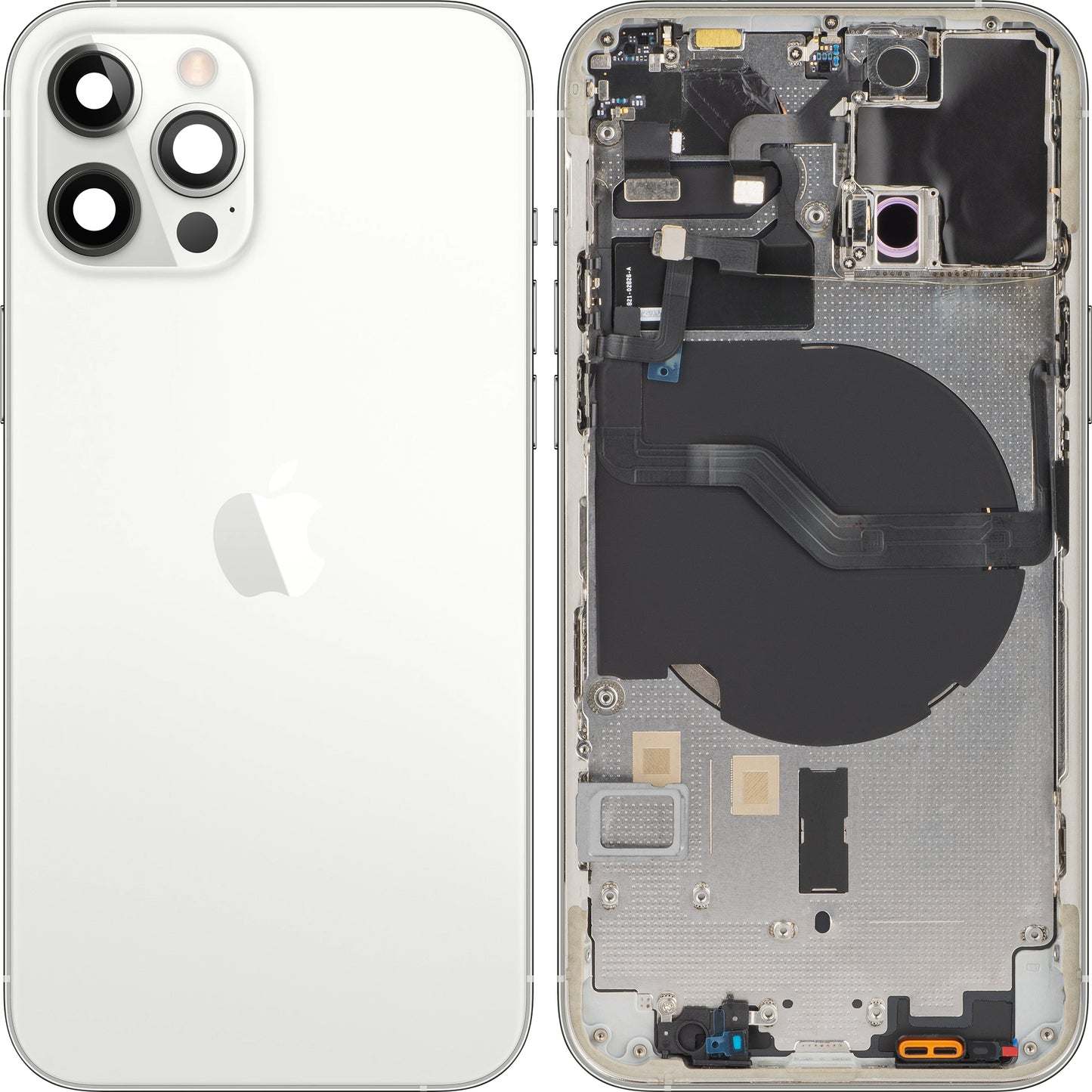 Apple iPhone 12 Pro Battery Cover, avec demi-case, Silver, Swap