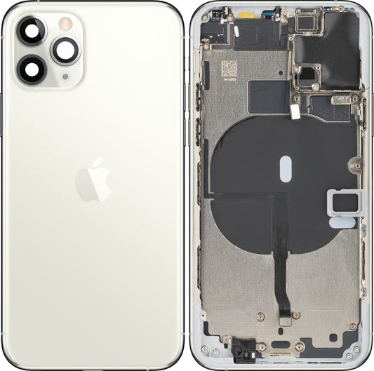 Apple iPhone 11 Pro Battery Cover, avec Middle Case, Silver, Swap