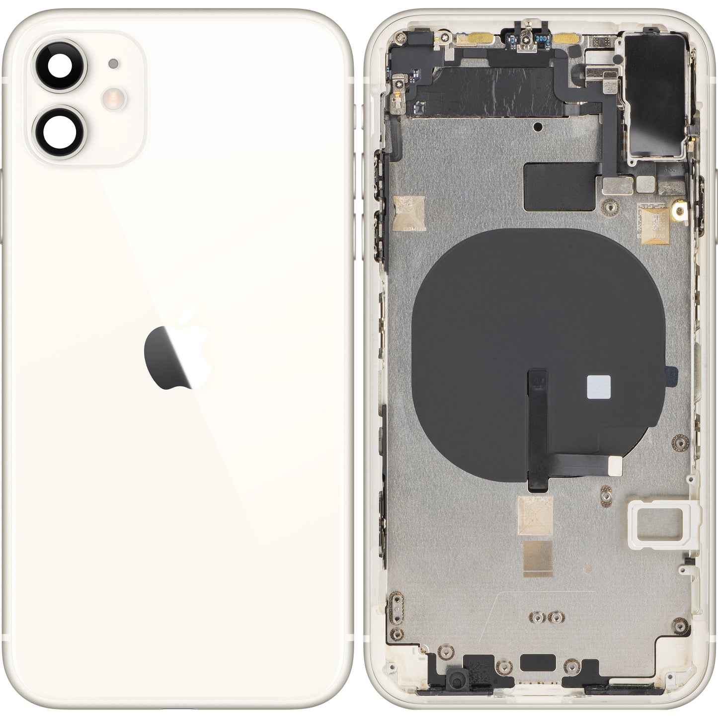 Apple iPhone 11 Couvercle de batterie, avec boîtier intermédiaire, blanc, Swap