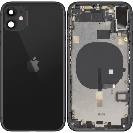 Apple iPhone 11 Battery Cover, avec Middle Case, noir, Swap