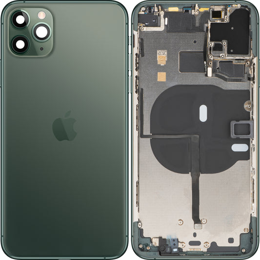 Apple iPhone 11 Pro Max Battery Cover, avec demi-case, Midnight Green, Swap