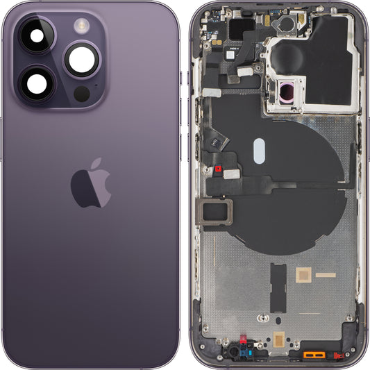 Apple iPhone 14 Pro Battery Cover, With Half Case, Purple (Deep Purple), Swap