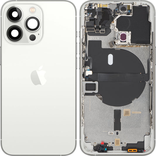 Apple iPhone 13 Pro Battery Cover, avec Middle Case, Silver, Swap