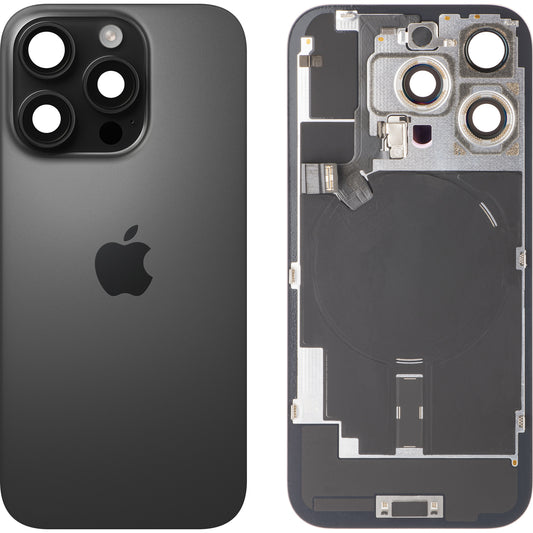 Couvercle de Batterie Apple iPhone 16 Pro, Noir (Titane Noir), Échange