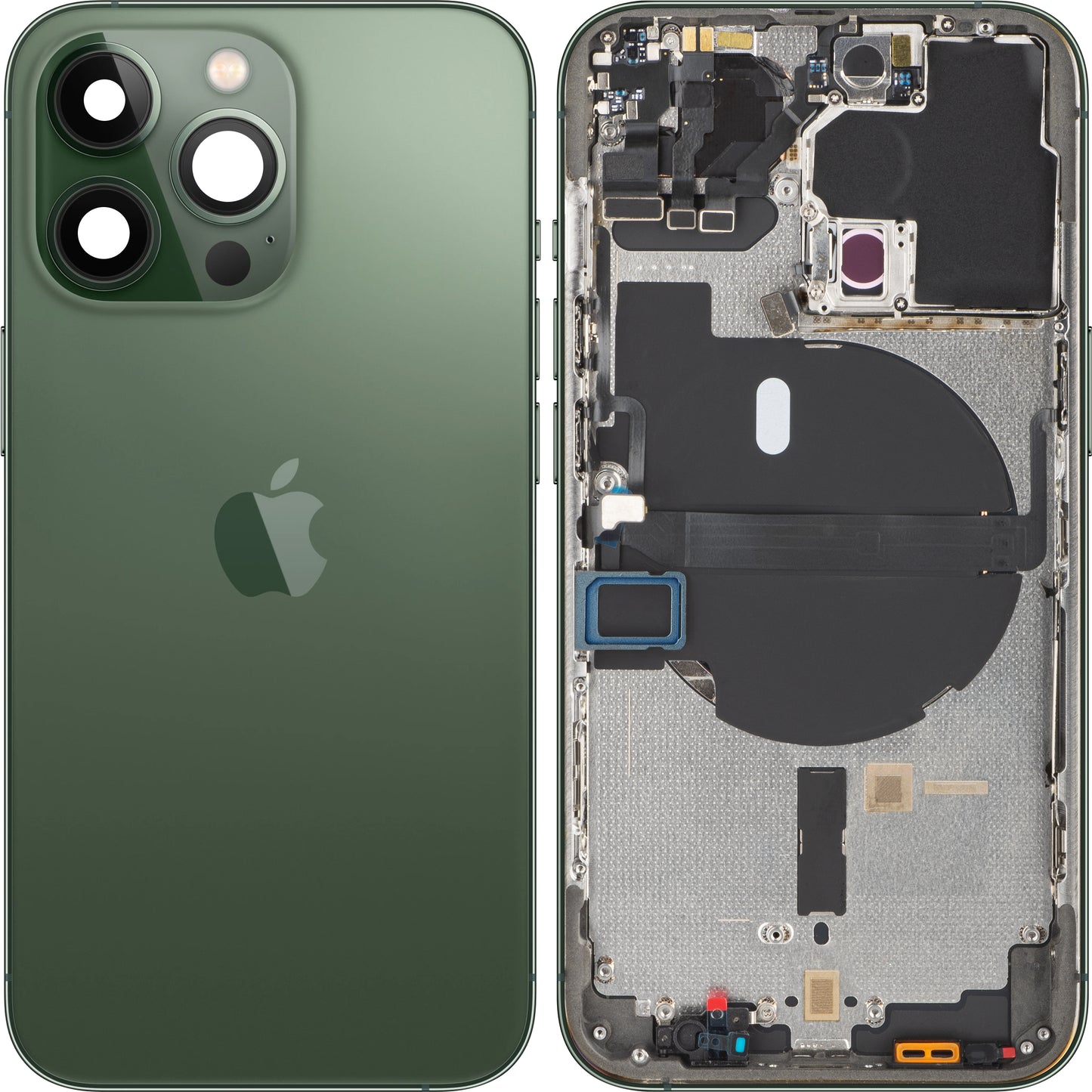 Couvercle de Batterie Apple iPhone 13 Pro, Avec Coque Centrale, Vert (Alpine Green), Échange