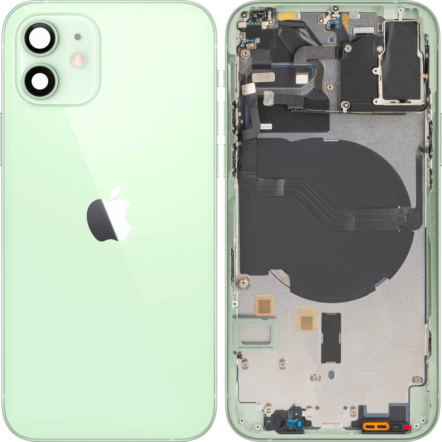 Couvercle de Batterie Apple iPhone 12, Avec Coque Centrale, Vert, Swap