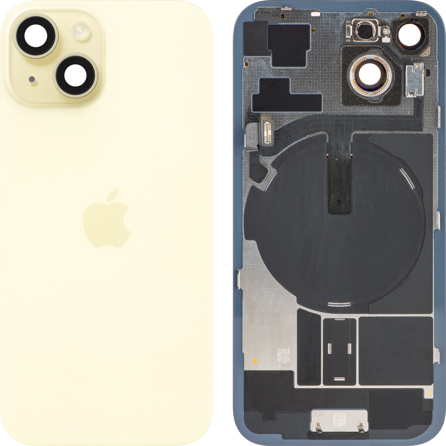 Couvercle de Batterie Apple iPhone 15, Jaune, Échange