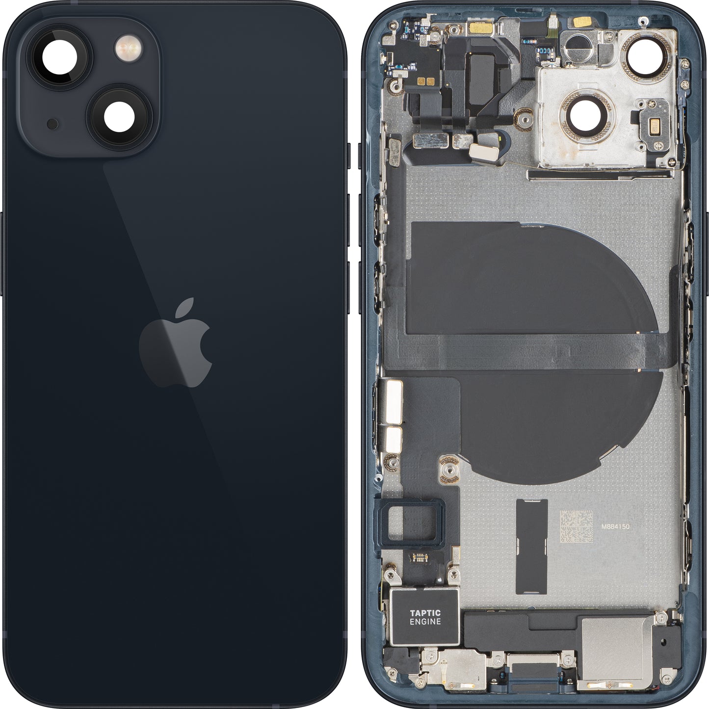 Coque Batterie Apple iPhone 13, Avec Châssis Central, Pièces Complètes, Noir (Minuit), Échange