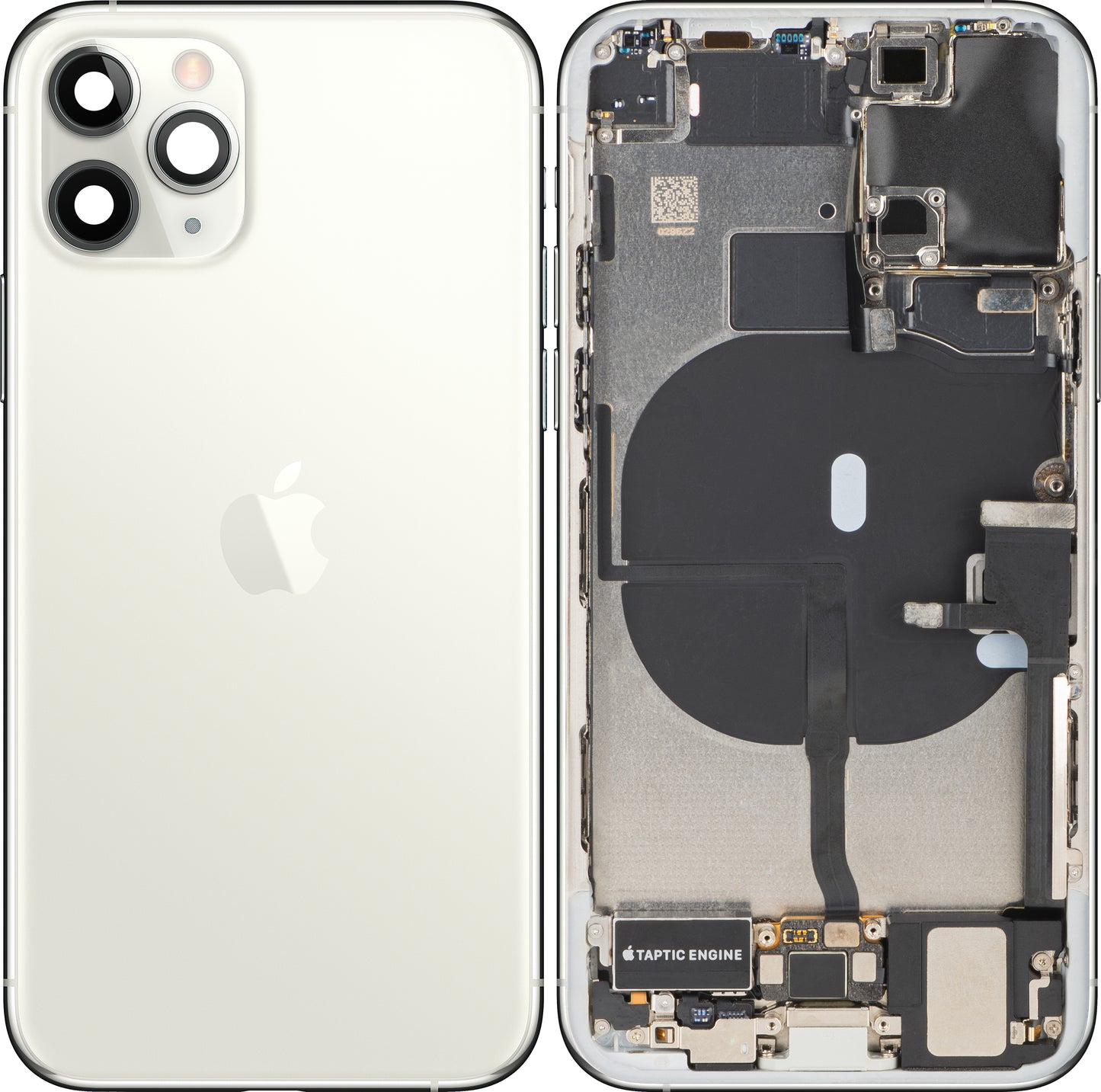 Coque de batterie Apple iPhone 11 Pro, avec coque centrale, pièces complètes, argent, échange