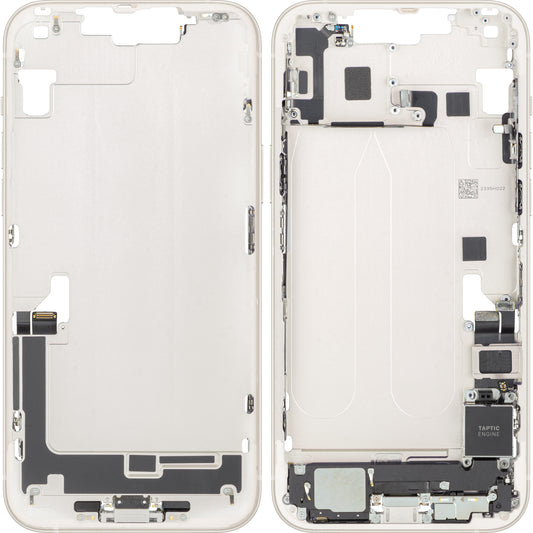 Couvercle de batterie Apple iPhone 14 Plus, avec coque intermédiaire, toutes pièces incluses, Blanc (Starlight), Échange