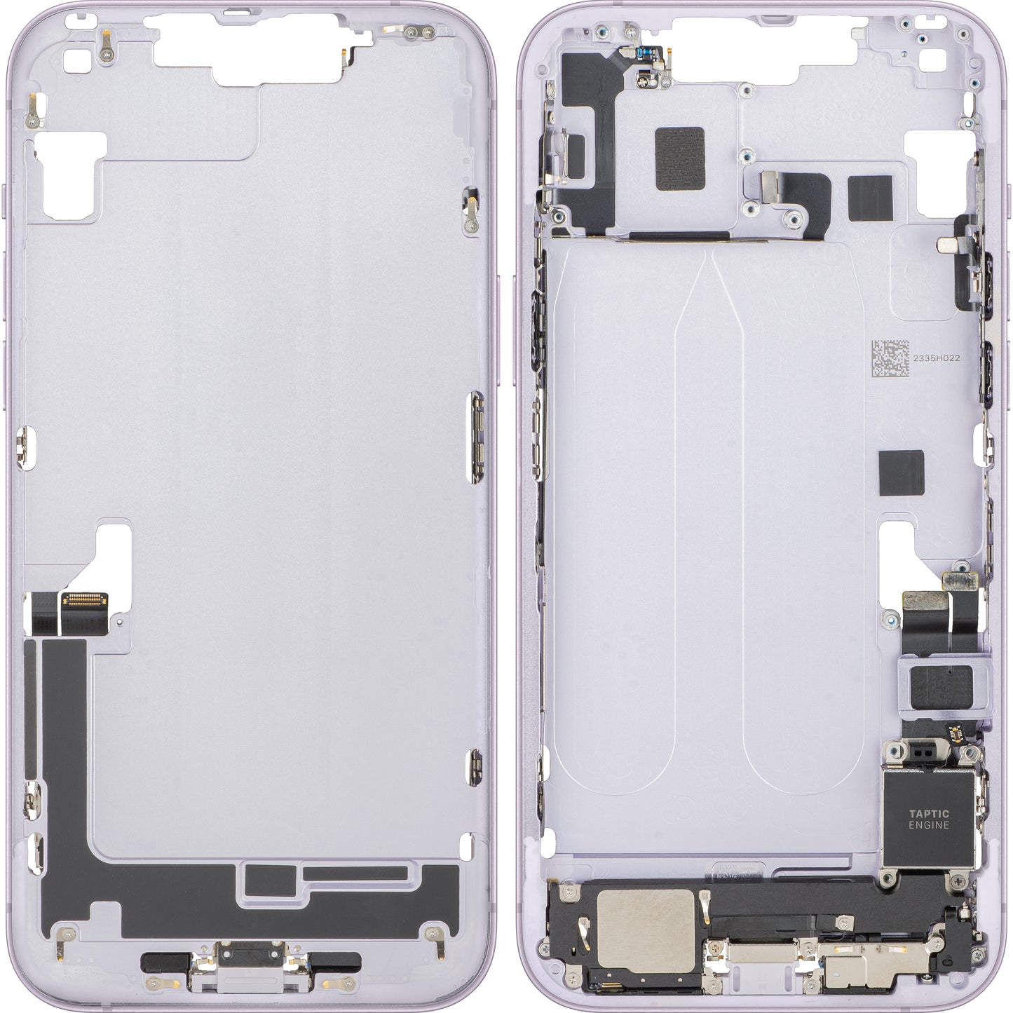 Capot de batterie Apple iPhone 14 Plus, avec coque centrale, pièces complètes, Violet, Échange