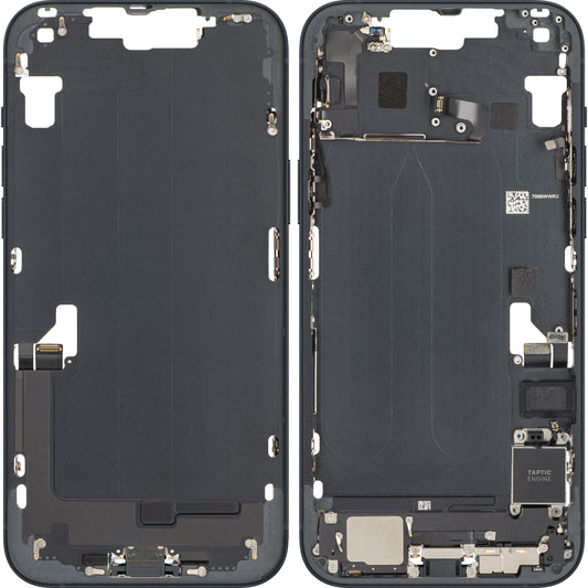 Couvercle de batterie Apple iPhone 14 Plus, avec coque intermédiaire, toutes pièces incluses, Noir (Midnight), Échange