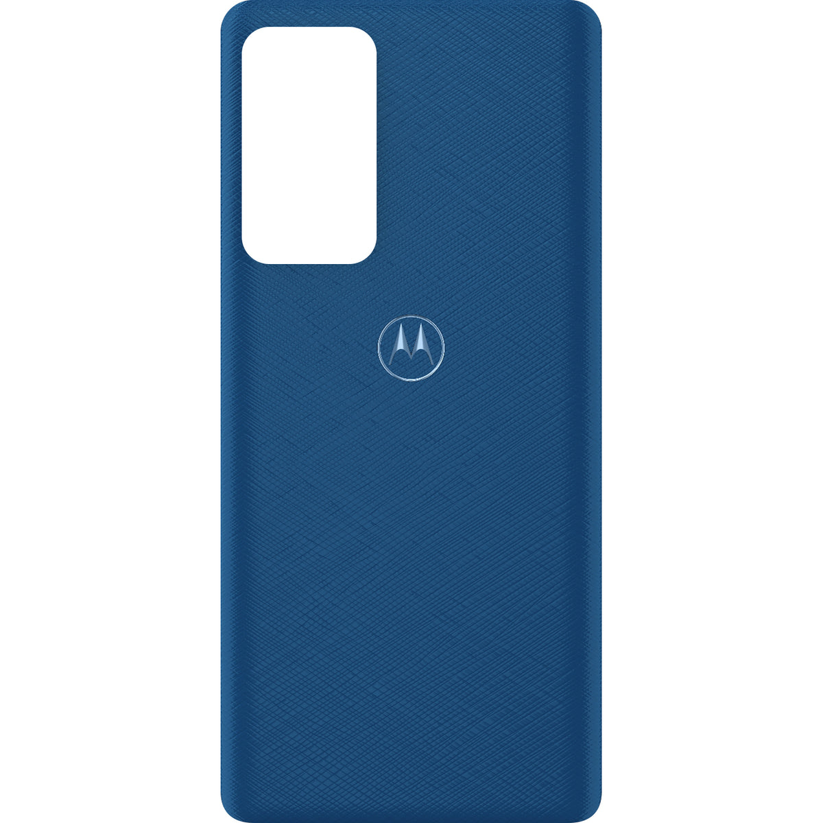 Coque de batterie Motorola Edge 20 Pro, Bleu (Cuir végan bleu), Service Pack 5S58C19373
