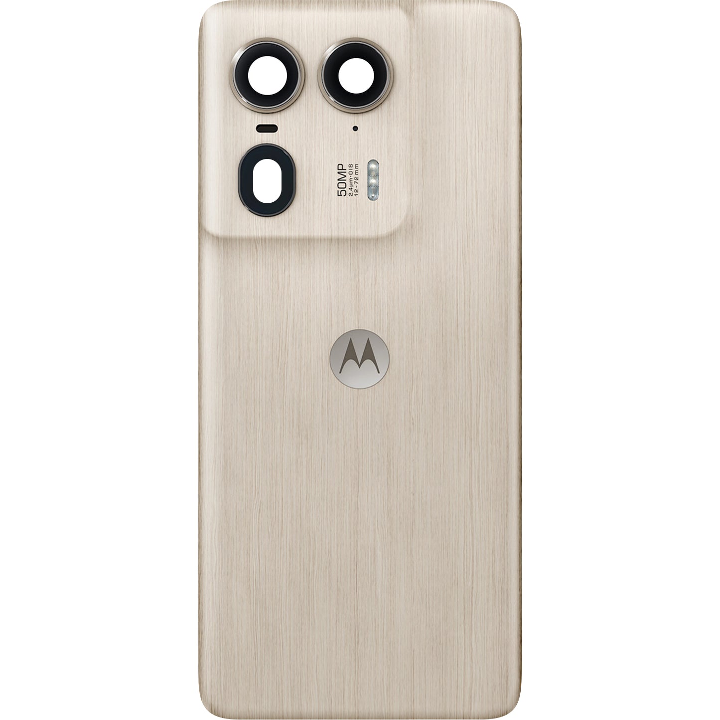 Couvercle de batterie Motorola Edge 50 Ultra, Beige (Bois Nordique), Pack de service 5S58C24472