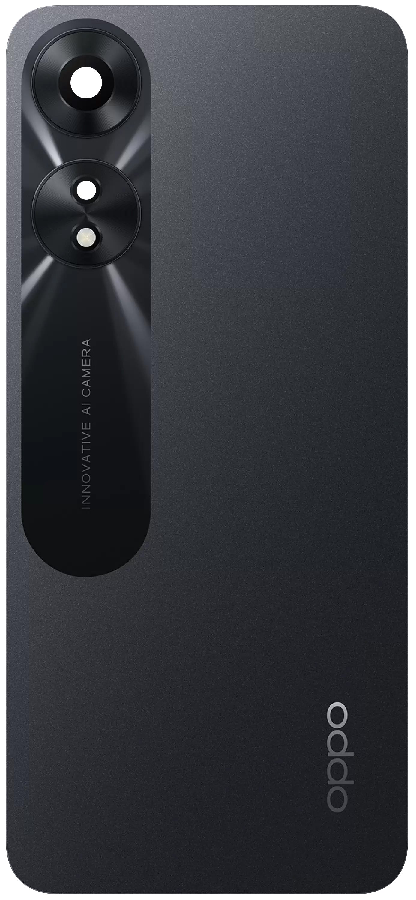 Couvercle de batterie Oppo A78 5G, Noir brillant, Swap
