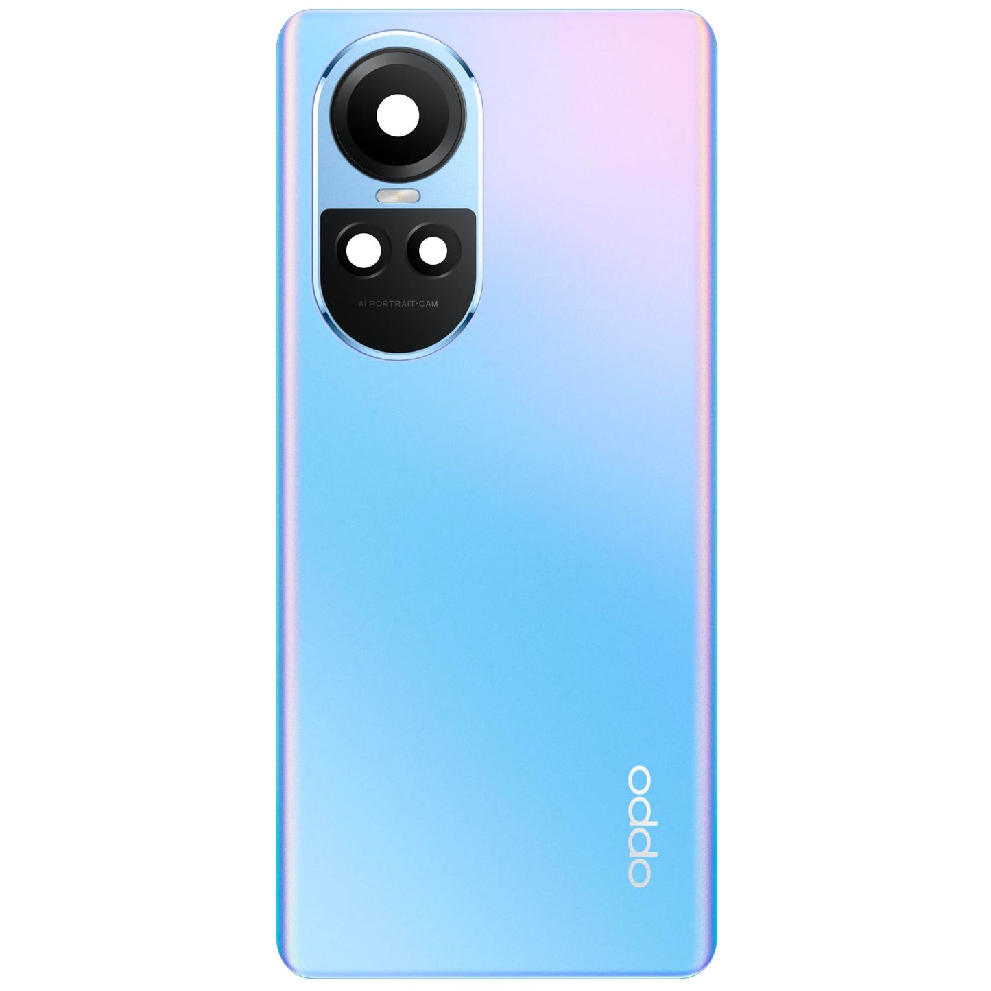 Couvercle de batterie Oppo Reno10, bleu (Ice Blue), Service Pack 621033000093
