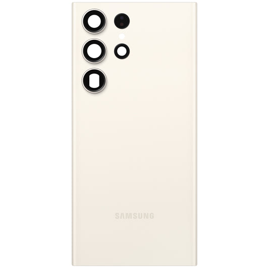 Couvercle de Batterie Samsung Galaxy S23 Ultra S918, Crème, Service Pack GH82-30400B