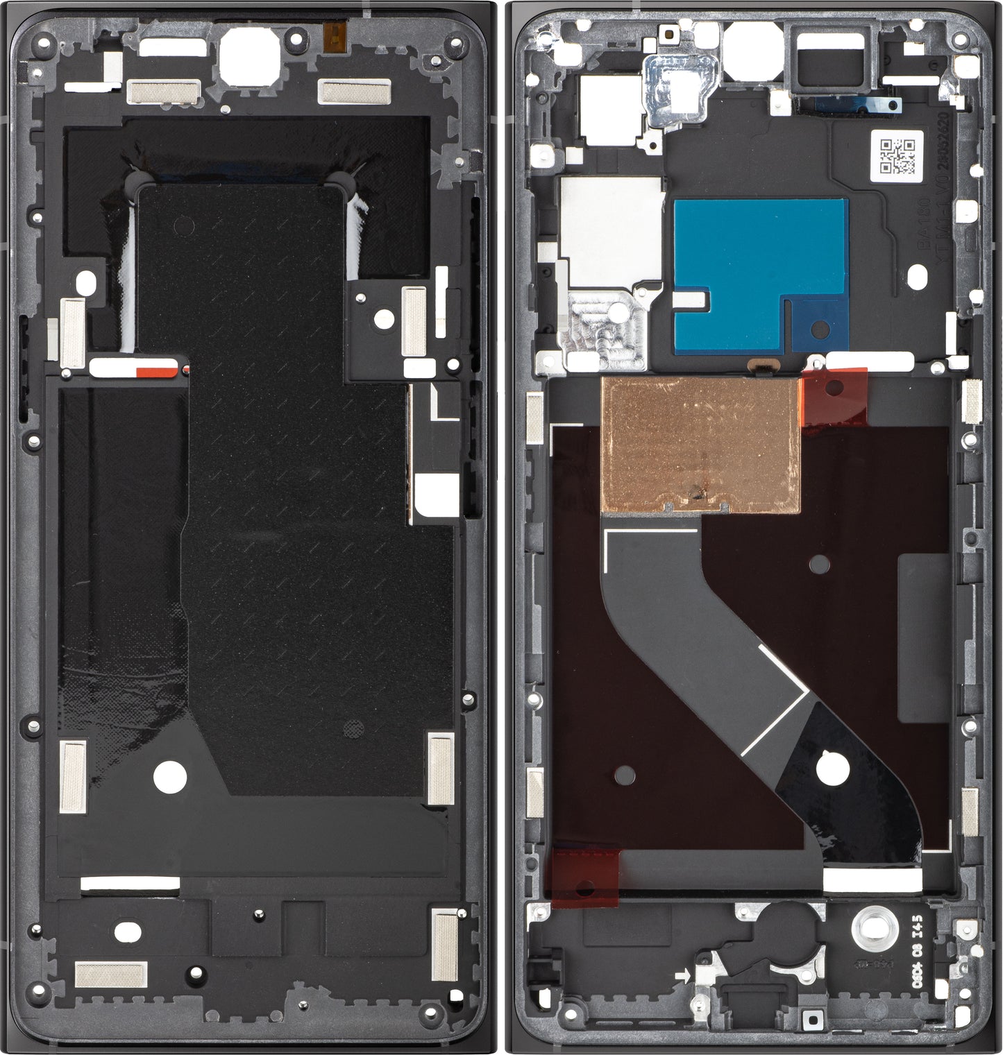 Coque centrale HMD Skyline, Noire (Twisted Black), Pack de service HQ25201007GW0