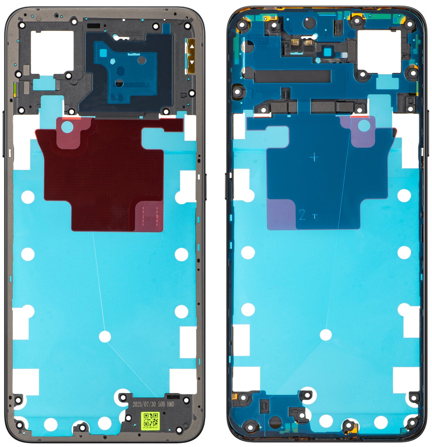 Coque centrale Honor 400 Smart 5G, Noir (Velvet Black), Pack de service 9707ACCR