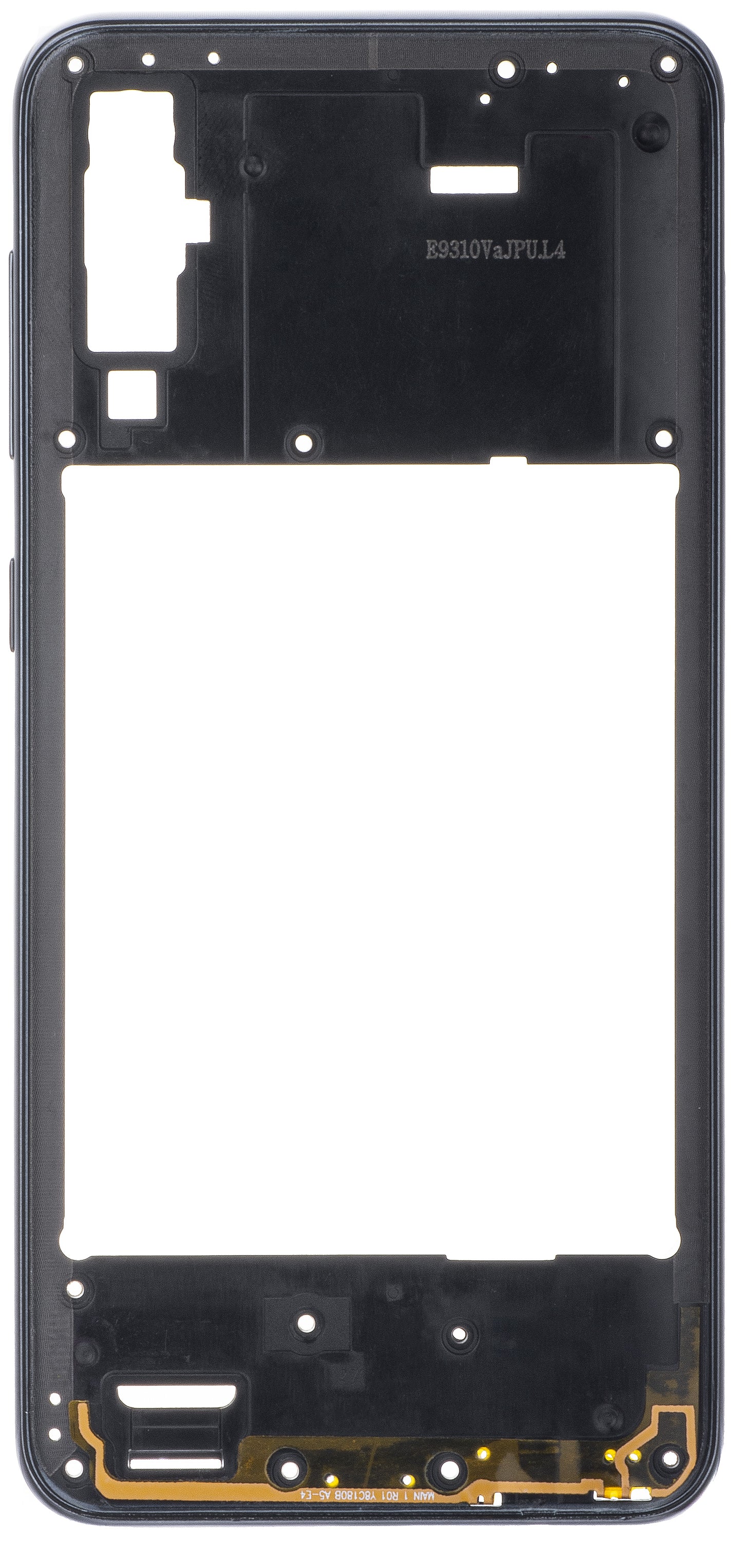Coque centrale Samsung Galaxy A50 A505, noire