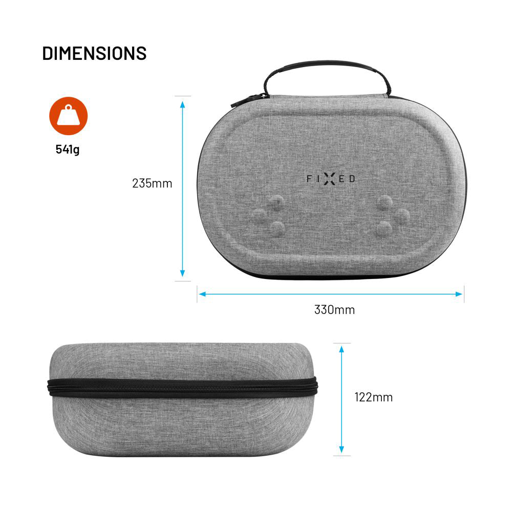 Coque de Protection Fixe pour Lunettes VR Meta Quest 3S / 3, Gris