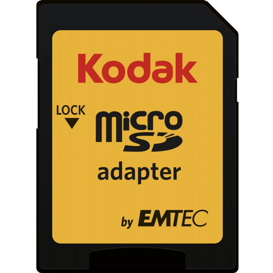 Carte mémoire microSDXC Kodak, 64Go, Classe 10 / UHS-1 U1, Avec Adaptateur EKMSDM64GXC10K