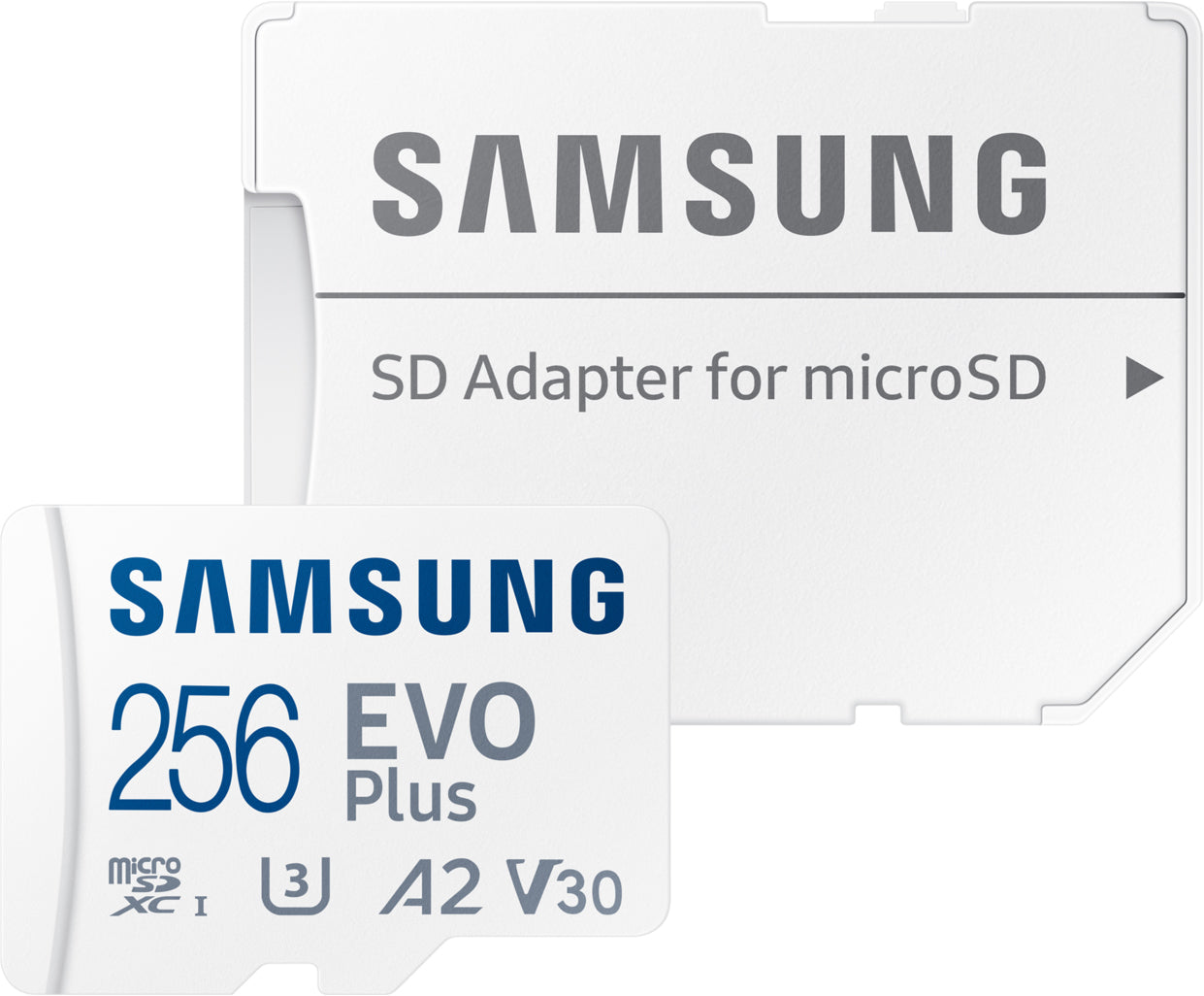 Carte mémoire microSDXC Samsung Evo Plus, 256Go, Classe 10 / UHS-1 U3, avec adaptateur MB-MC256SA/EU