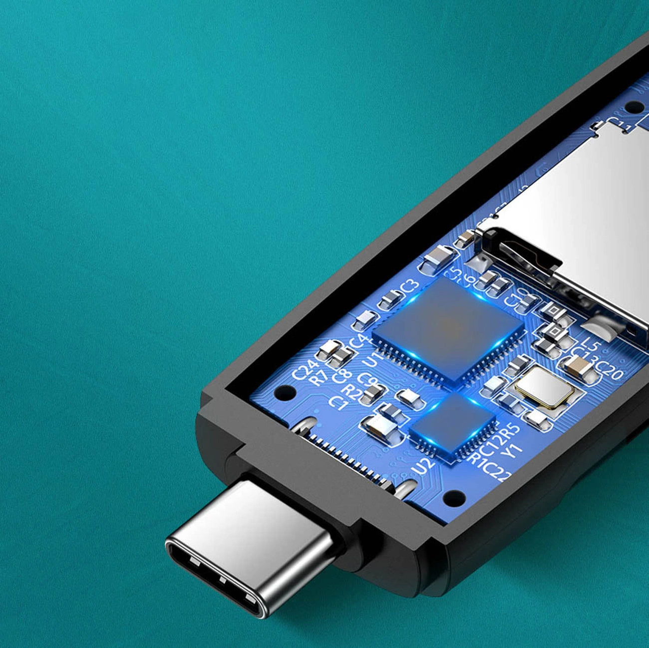 Lecteur de cartes USB / USB-C UGREEN CM304, SD - microSD, noir