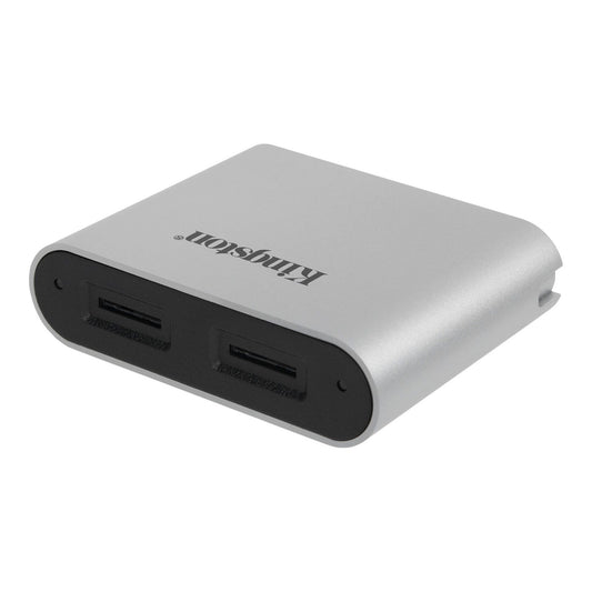 Lecteur de cartes Kingston Workflow USB 3.2, double microSD, gris WFS-SDC