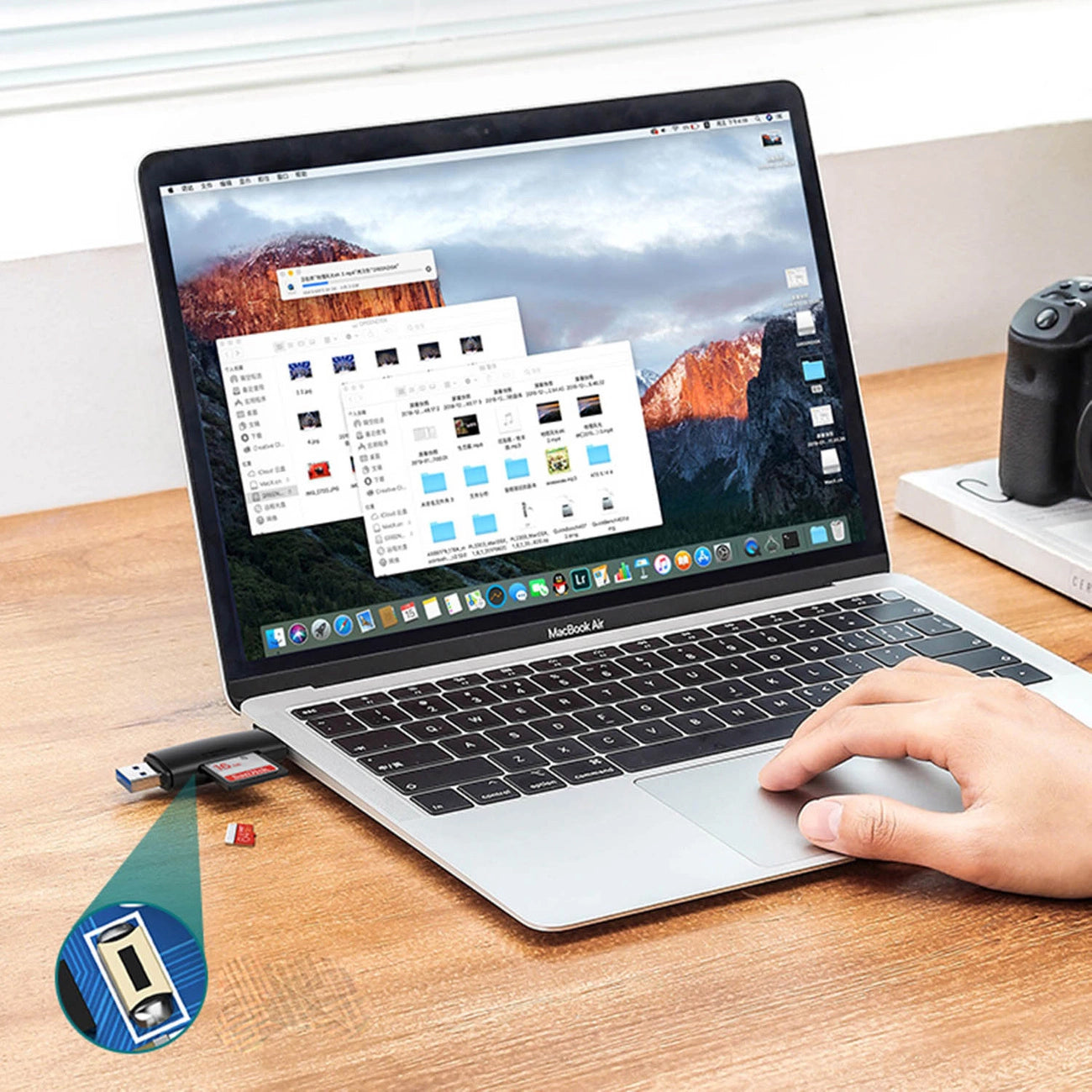 Lecteur de cartes USB / USB-C UGREEN CM304, SD - microSD, noir