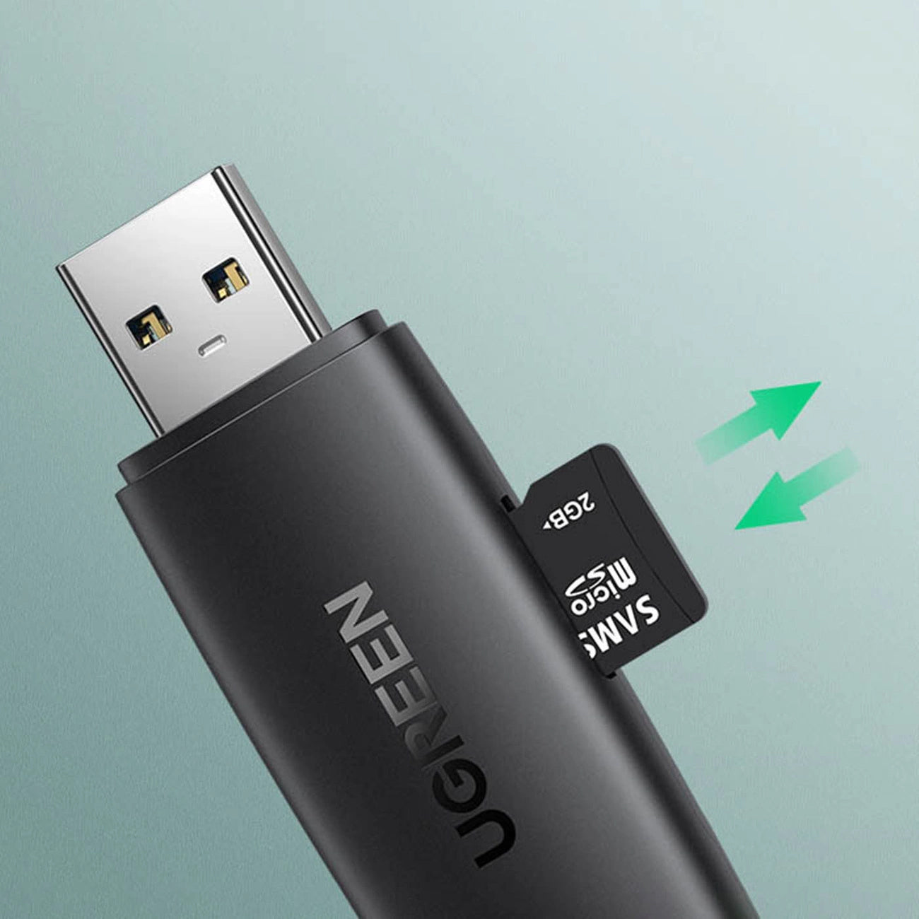 Lecteur de cartes USB / USB-C UGREEN CM304, SD - microSD, noir