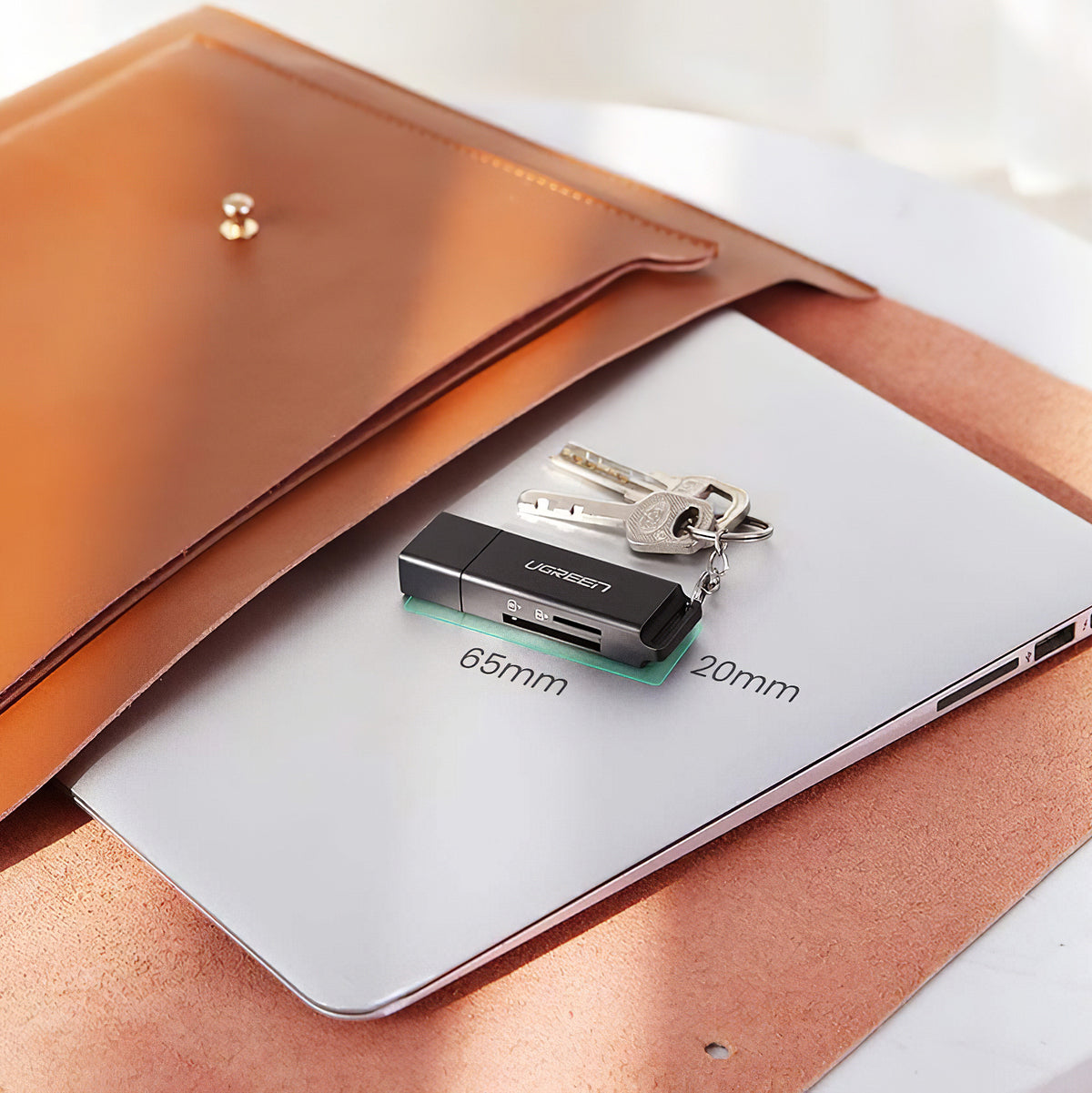 Lecteur de carte USB 3.0 UGREEN CM104, SD - microSD, Noir