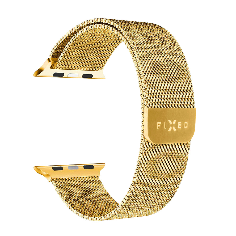 Bracelet Fixed Mesh pour Apple Watch 42mm / 41mm / 40mm / 38mm Series, Doré