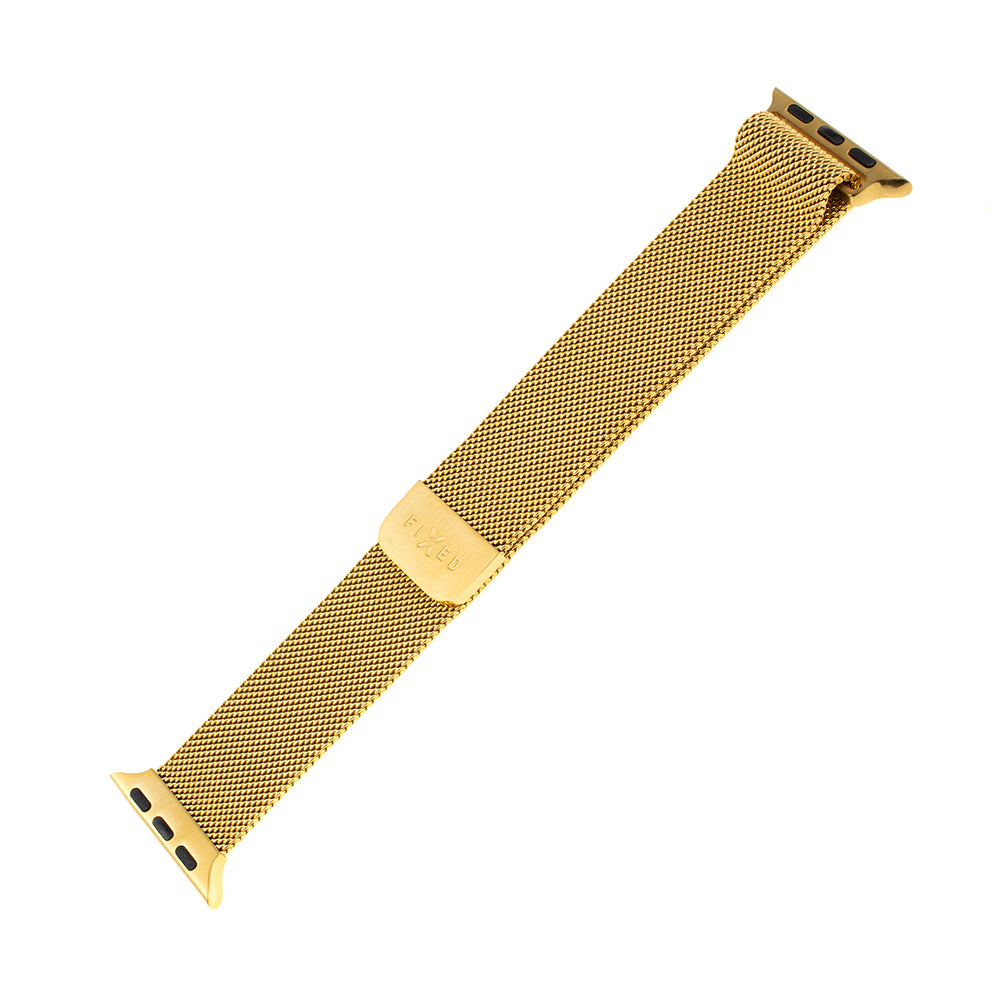 Bracelet Fixed Mesh pour Apple Watch 42mm / 41mm / 40mm / 38mm Series, Doré