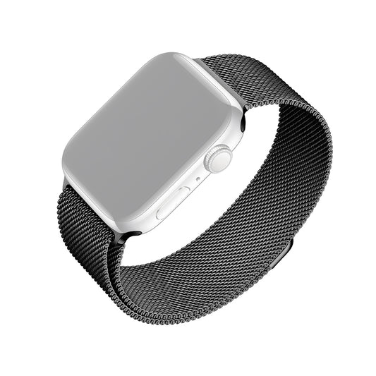 Bracelet Fixed Mesh pour Apple Watch 42mm / 41mm / 40mm / 38mm Series, Noir