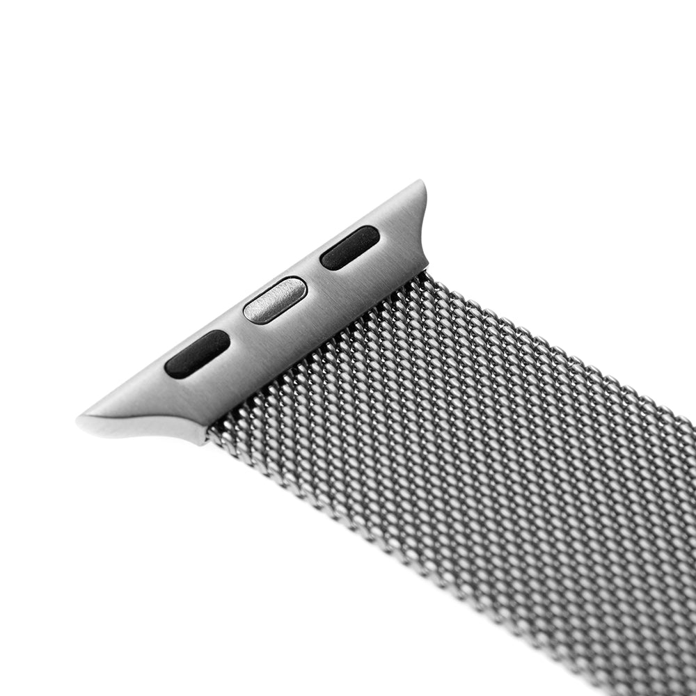 Bracelet Fixed Mesh pour Apple Watch 49mm / 46mm / 45mm / 44mm / 42mm Series, Argenté