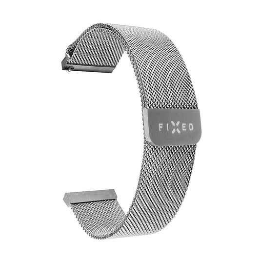 Bracelet Fixed Mesh pour Samsung Galaxy Watch / Huawei Watch Series, 20mm, Argenté