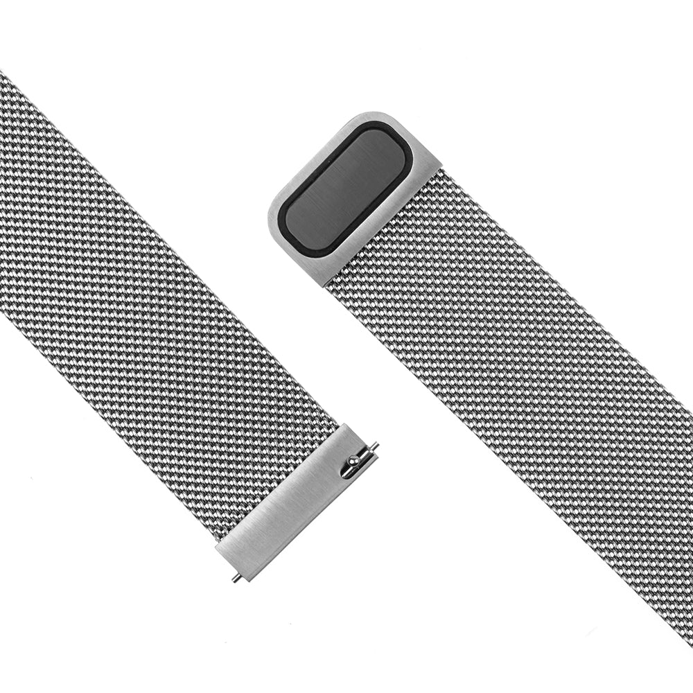 Bracelet Fixed Mesh pour Samsung Galaxy Watch / Huawei Watch Series, 20mm, Argenté