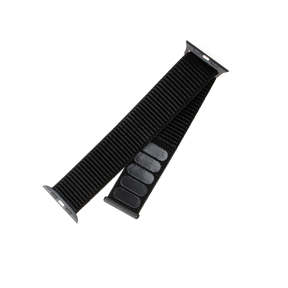 Bracelet Fixed Nylon pour Apple Watch 49mm / 46mm / 45mm / 44mm / 42mm Series, Noir