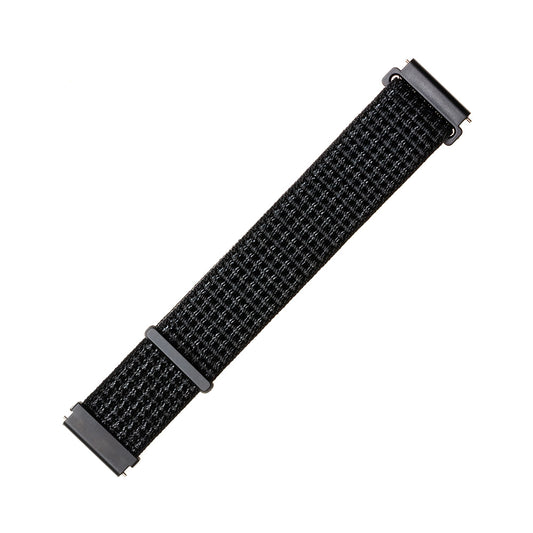 Bracelet Fixed Nylon pour Huawei Watch / Xiaomi Watch Series, 22mm, Noir Mat