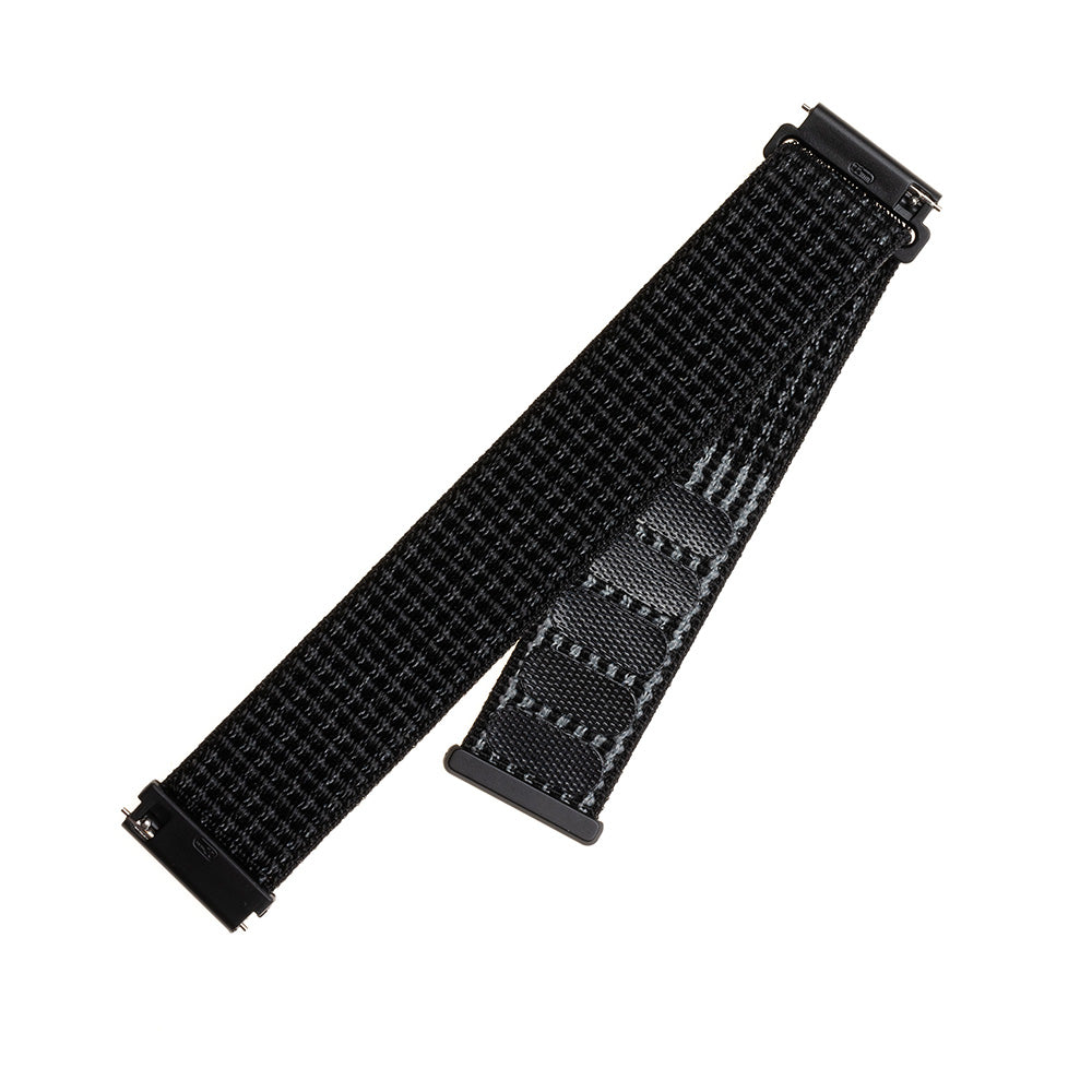 Bracelet Fixed Nylon pour Huawei Watch / Xiaomi Watch Series, 22mm, Noir Mat