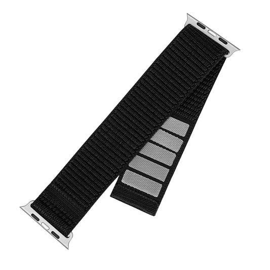 Bracelet Fixed Nylon Sporty pour Apple Watch 42mm / 41mm / 40mm / 38mm Series, Noir