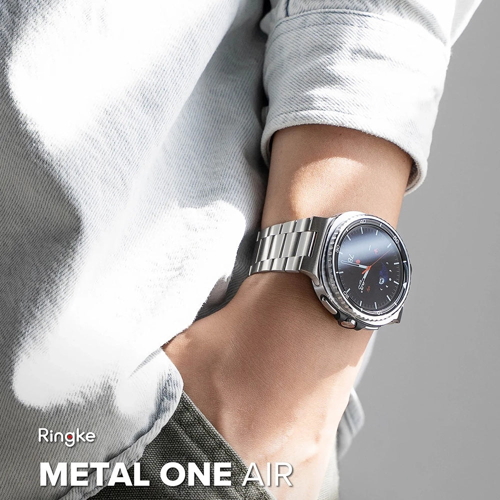 Bracelet Ringke Metal One Air pour Samsung Galaxy Watch8 / Watch8 Classic Series, Argenté