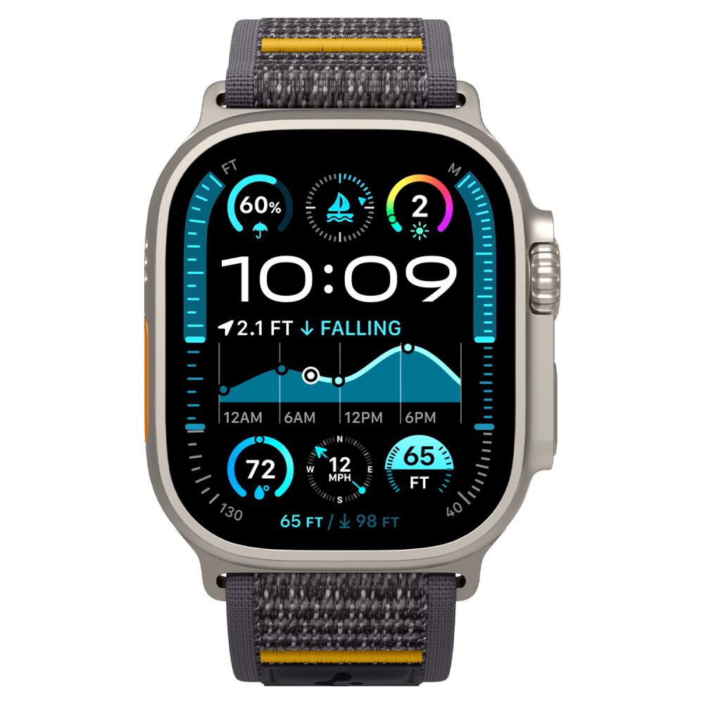 Bracelet Spigen Athlex Air pour Apple Watch 49mm / 46mm / 45mm / 44mm Series, Gris AMP09034