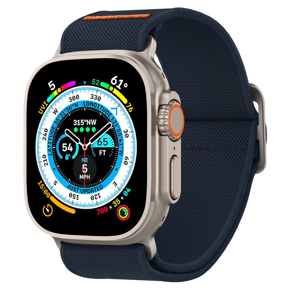 Bracelet Spigen Fit Lite Ultra pour Apple Watch 49mm / 46mm / 45mm / 44mm / 42mm Series, Bleu Marine AMP05984