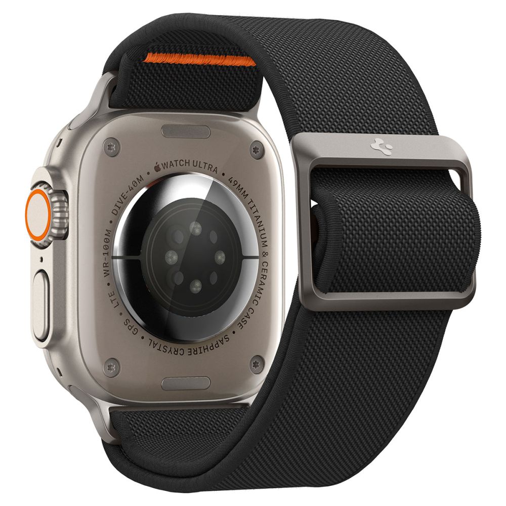 Bracelet Spigen Fit Lite Ultra pour Apple Watch 49mm / 46mm / 45mm / 44mm / 42mm Series, Noir AMP05983