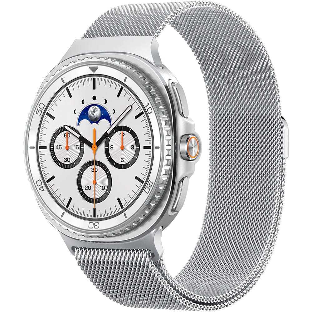 Bracelet Spigen Metal Fit pour Samsung Galaxy Watch9 / Watch8 / Watch8 Classic Series, Argenté AMP10121