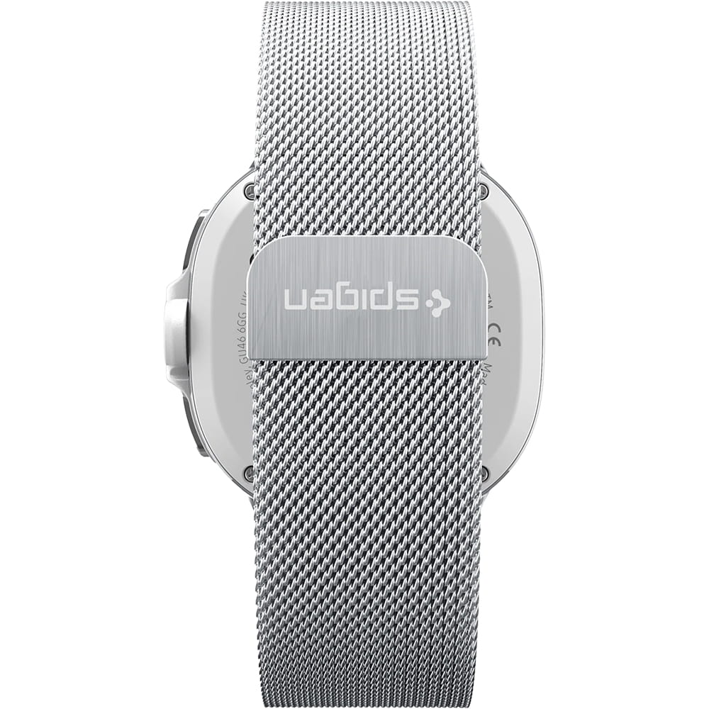 Bracelet Spigen Metal Fit pour Samsung Galaxy Watch9 / Watch8 / Watch8 Classic Series, Argenté AMP10121